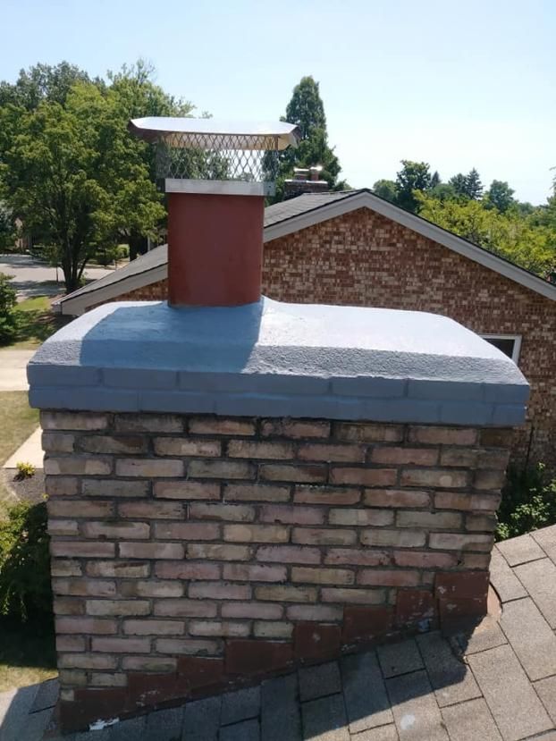 After a completed chimney waterproofing project in the  area