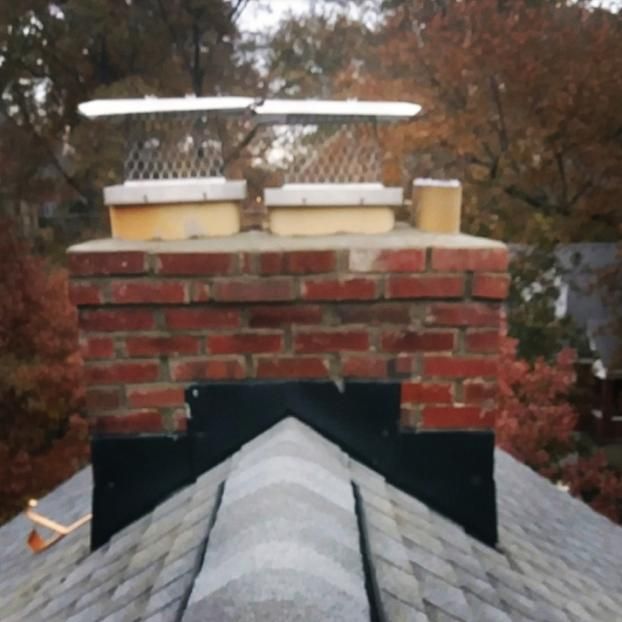 After a completed chimney repair project in the  area